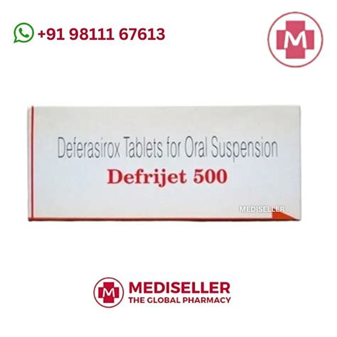 Defrijet 500 (Deferasirox Tablet) at Rs 321/box | Heme Iron Tablet in New Delhi | ID: 20628346473