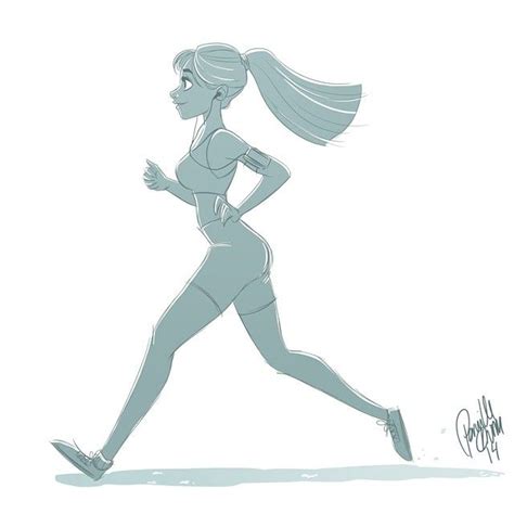 De 25+ bedste idéer inden for Running drawing på Pinterest | Figur stillinger