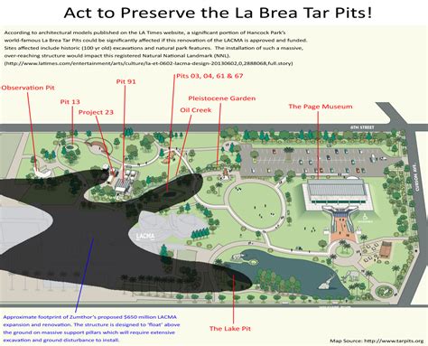 La Brea Tar Pits Map - Maping Resources