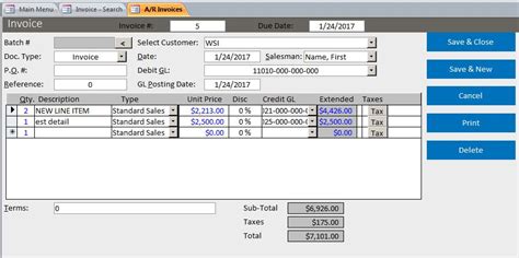 Streamline Your Invoicing with the Microsoft Access Basic Business ...