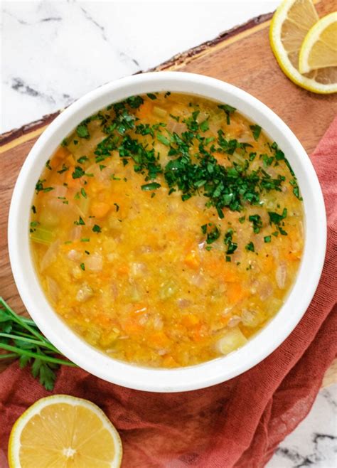 Lebanese Lentil Soup (Healthy and Vegan) - Keeping the Peas