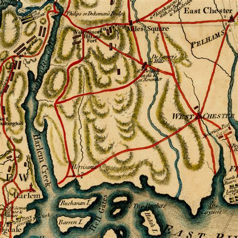 Map of the Battles of Long Island and White Plains, New York, 1776 | Battlemaps.us