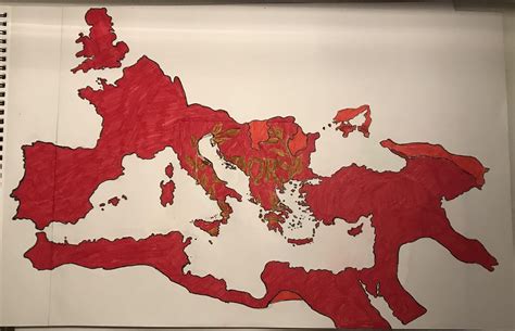 The Roman Empire and other held territories in 117 AD | Roman empire ...