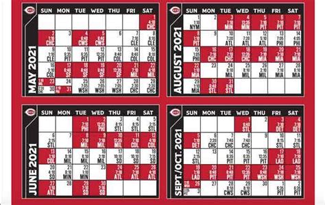 2021 Cincinnati Reds: Team Schedule [Tickets Available] - uSports.org