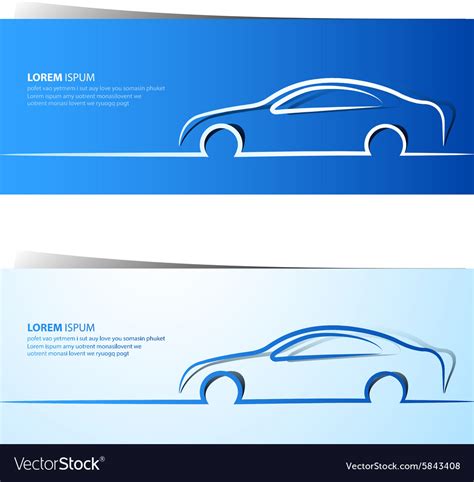 Car banner Royalty Free Vector Image - VectorStock