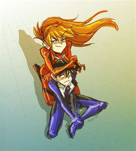 Shinji X Asuka Evangelion | Neon genesis evangelion, Imagenes anime con ...