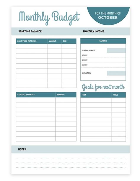 Free Monthly Budget Templates In Google Docs, Google Sheets, budget planner - okgo.net