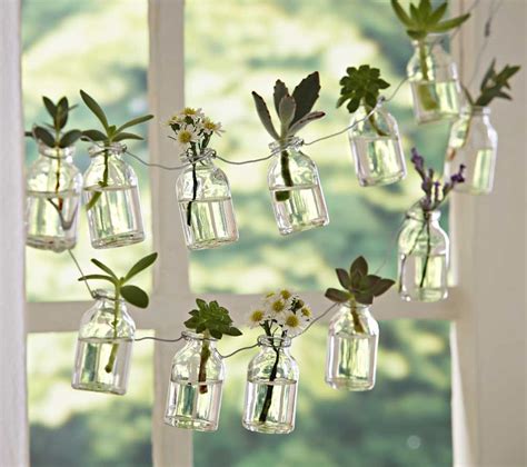 Recycled Glass Bottle Garland