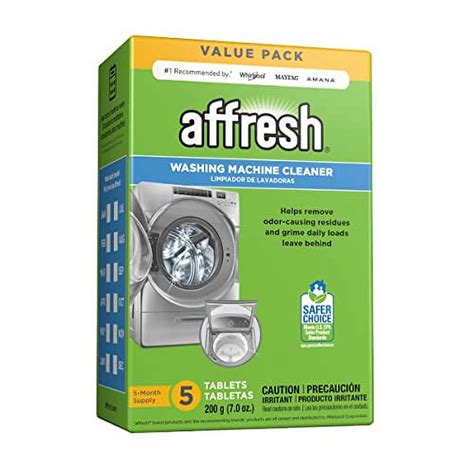 Affresh Washing Machine Cleaner, Cleans Front Load and Top Load Washers, Including HE, 5 Tablets ...