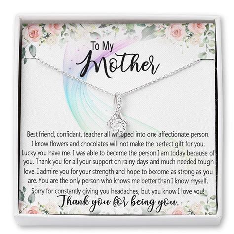 Mom Necklace, To my mother necklace gift for mom, mother's day necklace from daughter son ...