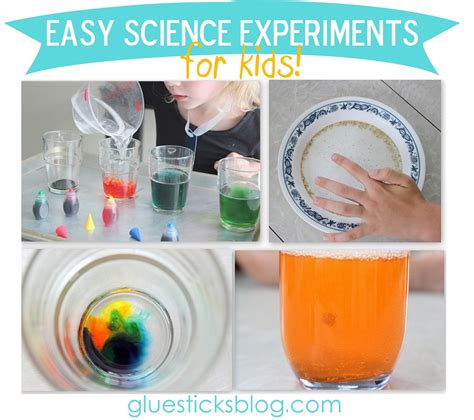 Easy Science Experiments for Kids | Gluesticks