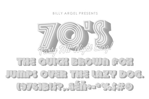 70’s disco – Billy Argel Fonts