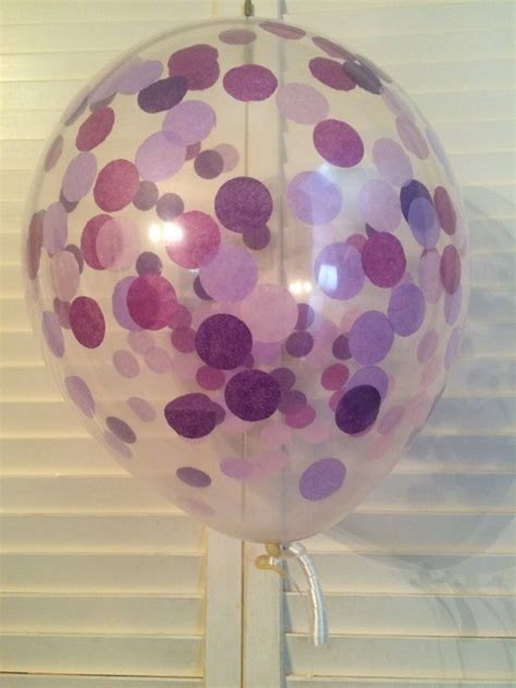Purple Confetti Balloons