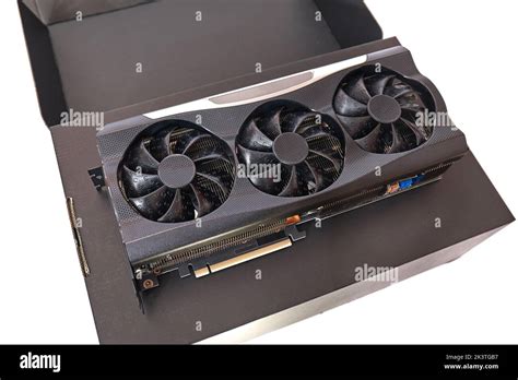 Computer graphics card on a desk Stock Photo - Alamy