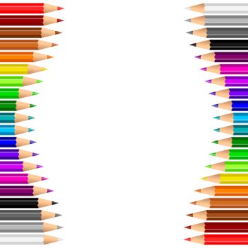 Pencil Color Frames Vector, Frame Drawing, Color Drawing, Pen Drawing ...