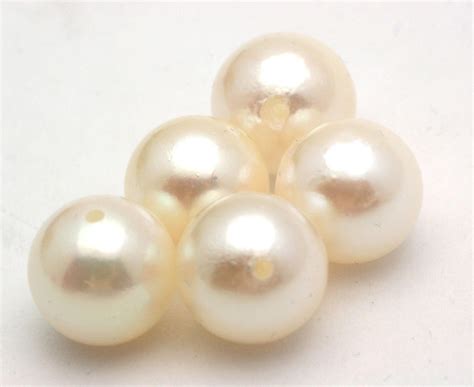 7mm Loose Akoya Cultured Pearls Five 5 Pearls Full Drilled Add on ...