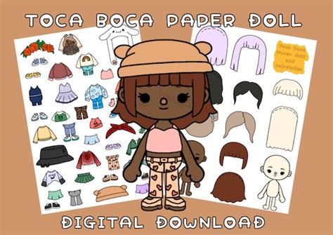 Toca Boca Turning Red Paper Dolls Toca Boca Papercraft | ubicaciondepersonas.cdmx.gob.mx