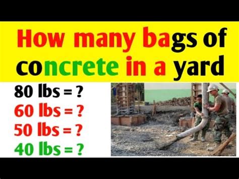 How Much Concrete Is In A 80 Pound Bag: Unveiling The Contents