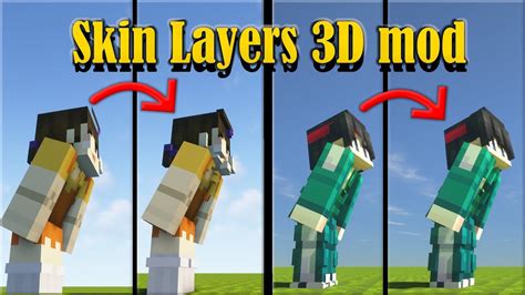 Skin Layers 3D Mod (1.19.2, 1.18.2) - Render The Player Skin Layer in ...