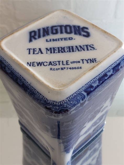 Rare Antique 1920's Original Ringtons Flow Blue Tea - Etsy UK