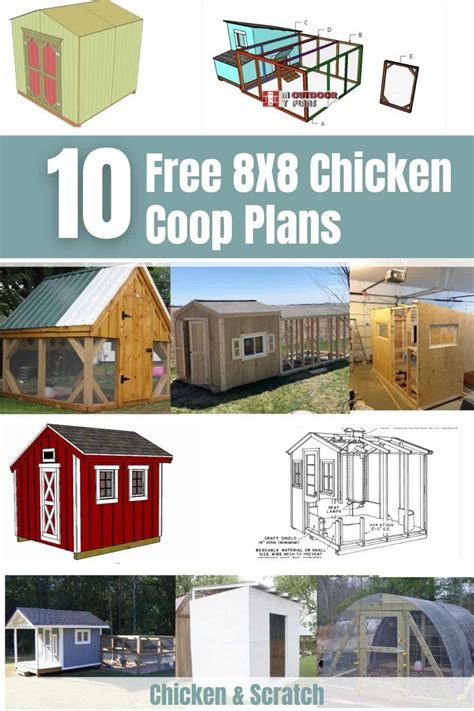 10 Free 8x8 Chicken Coop Plans You Can DIY This Weekend