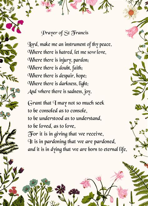 Poetry: Prayer of Saint Francis