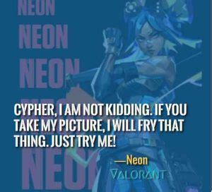 34 Best Neon Quotes from Valorant That Will Boost Your Game - Verses ...