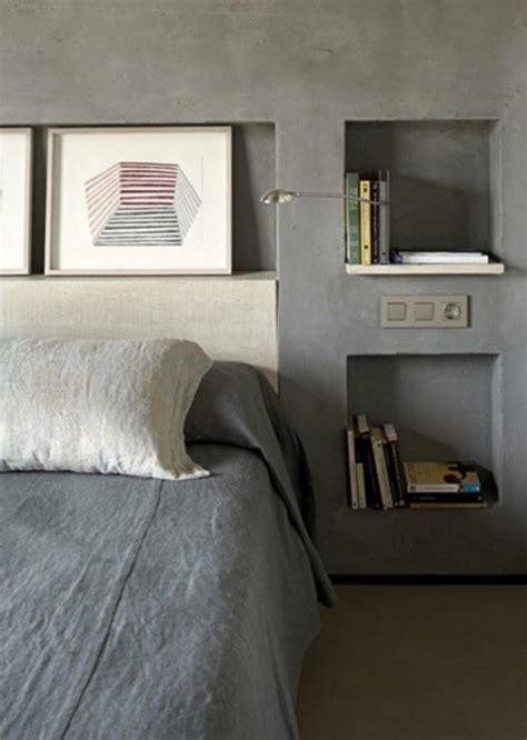 Concrete Walls for a Chic Bedroom Retreat