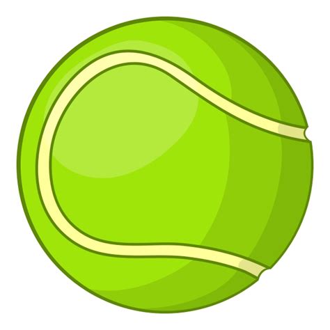 Tennis Ball Icon Cartoon Style, Tennis, Ball, Icon PNG and Vector with ...