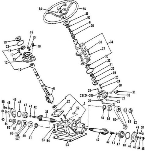 Ford 600 Tractor Steering Parts Diagram