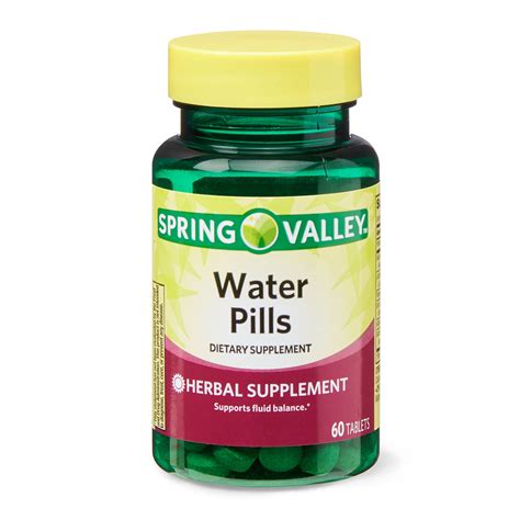 Spring Valley Water Pills, 60 Tablets - Walmart.com - Walmart.com