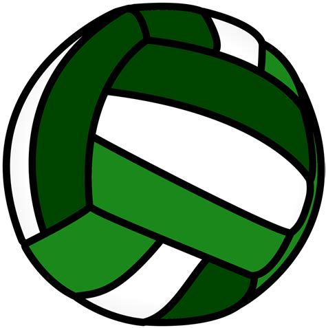 Volleyball Clipart Green, Volleyball Green Transparent - Green ...