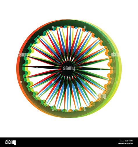 vector indian flag wheel design art Stock Vector Image & Art - Alamy