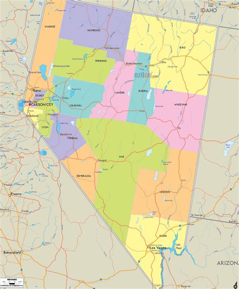 Nevada Road Map