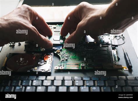 Installation of processor in CPU socket Stock Photo - Alamy