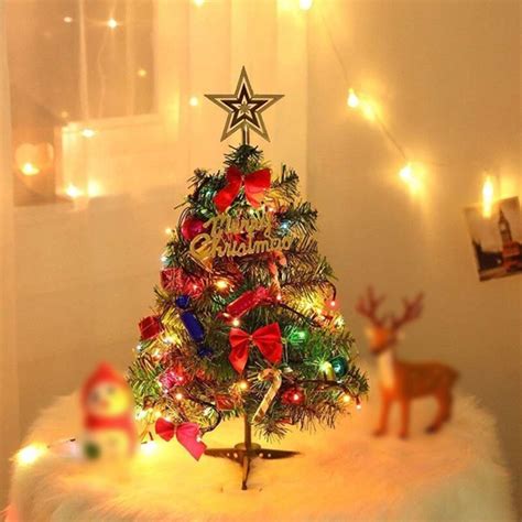 60Cm Mini Kerstboom Met Verlichting Kleine Accesso... – Grandado