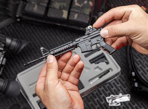 GoatGuns Miniature AR15 Model Toy Black | 1:3 Scale Die Cast Metal ...