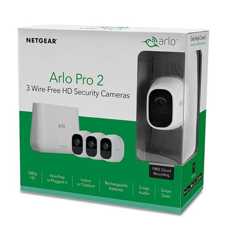 Arlo Pro 2 - 3 Wire-Free Camera 1080P HD Smart Security System (VMS4330P-100NAS) Motion ...