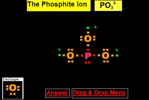 Answer to Drag and Drop Phosphite Ion