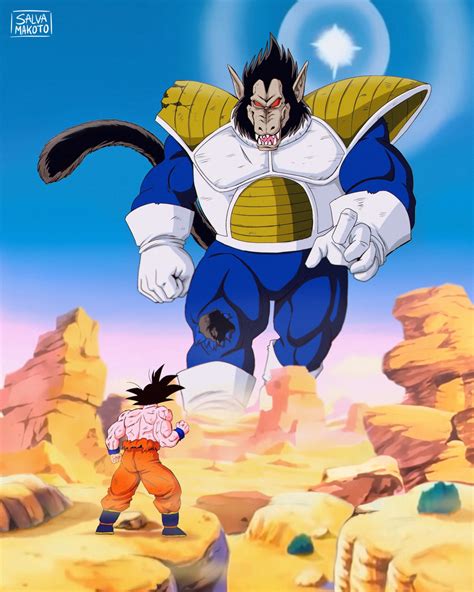 Goku Vs Vegeta Ozaru by salvamakoto on DeviantArt