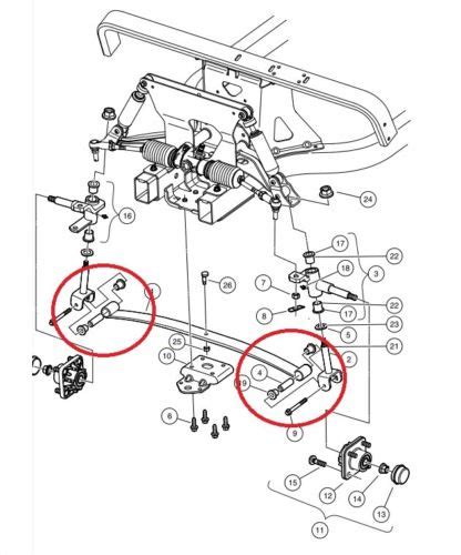 Club Car Front Suspension Parts