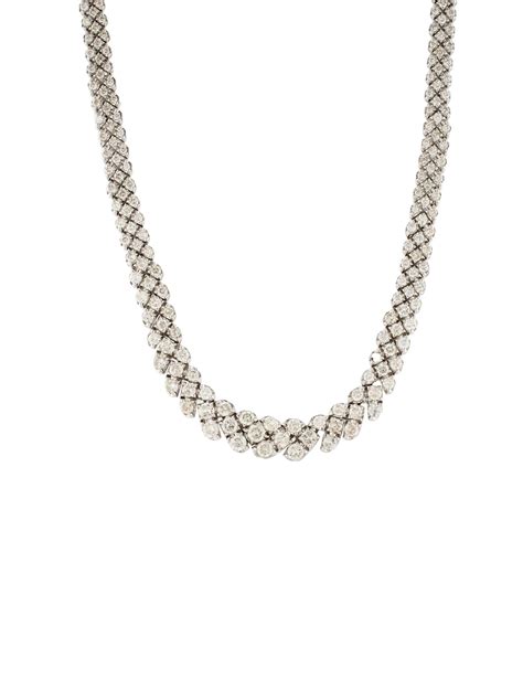 Platinum Diamond Necklace - Necklaces - NECKL27133 | The RealReal