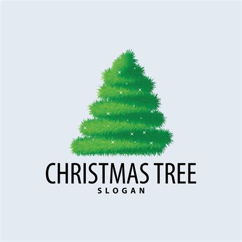 sencillo Navidad árbol logo diseño con resumen minimalista vector ...