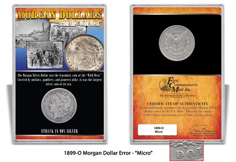 1899 O-Mint Morgan Silver Dollar with "Micro O" Mint Mark