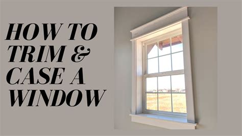 Simple How To Trim Out A Window Craftsman Style Tutorial. - YouTube