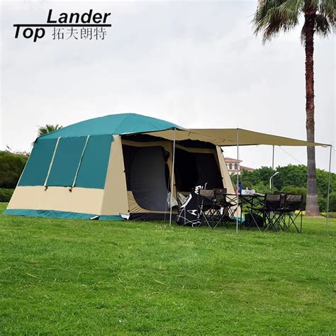 Super Large Camping Tent Waterproof Family 4 Season 2 Room Cabin Tent ...