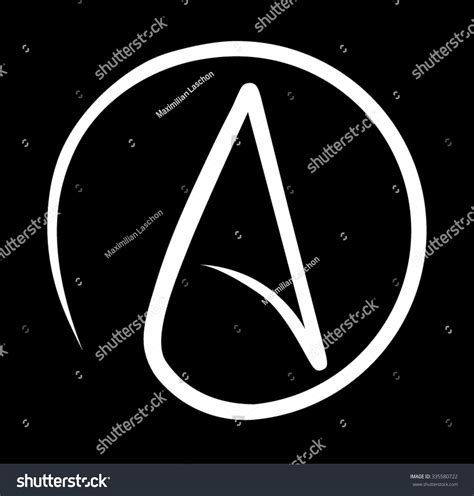 Atheism Symbol Stock Vector 335580722 - Shutterstock