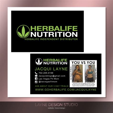 Herbalife Business Cards - Layne Design Studio