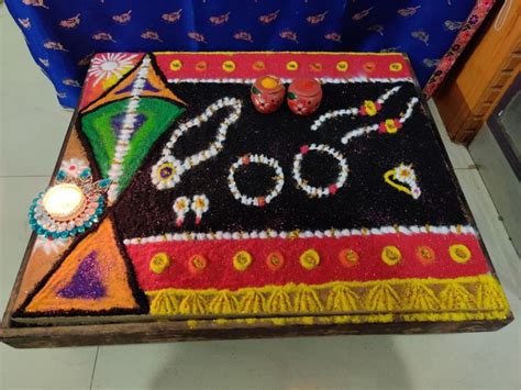 Makar sankranti rangoli | Poster rangoli, Easy rangoli designs, God ...