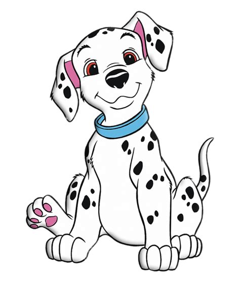 101 Dalmatians Puppy with blue collar | Puppy coloring pages, Cute ...